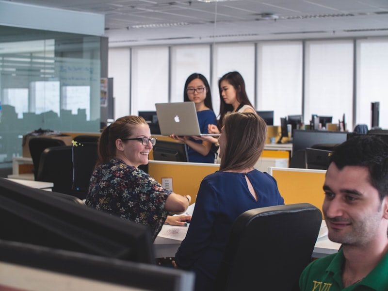 Creative team developing mobile apps